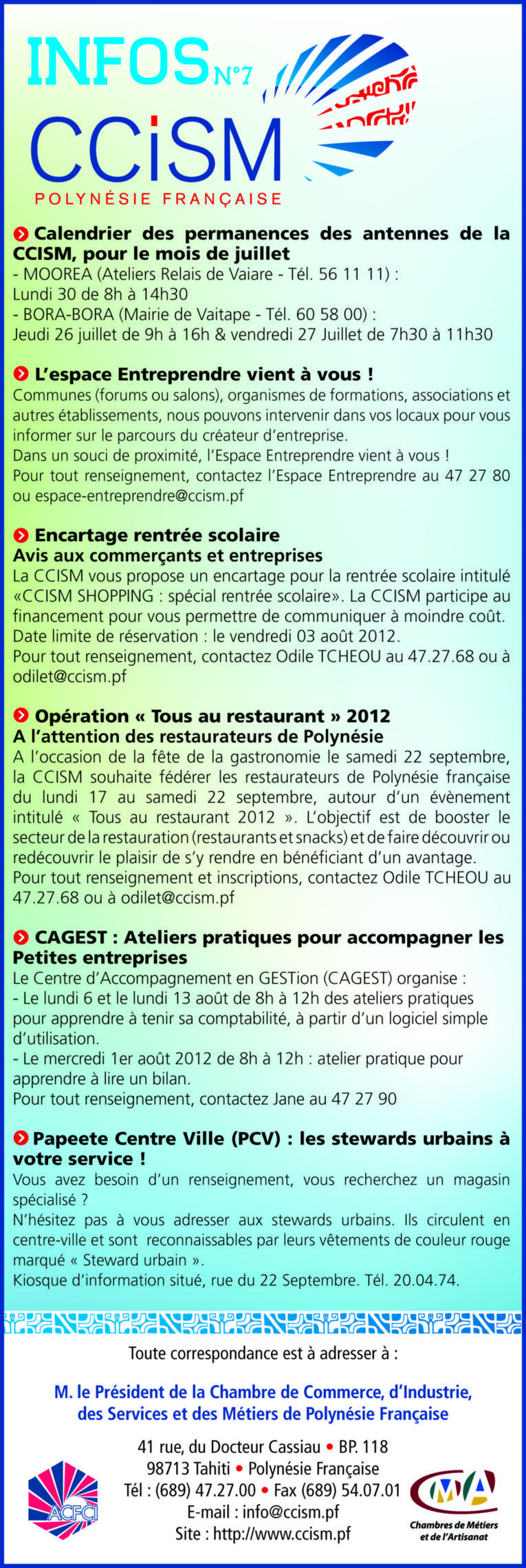 Infos CCISM N°7