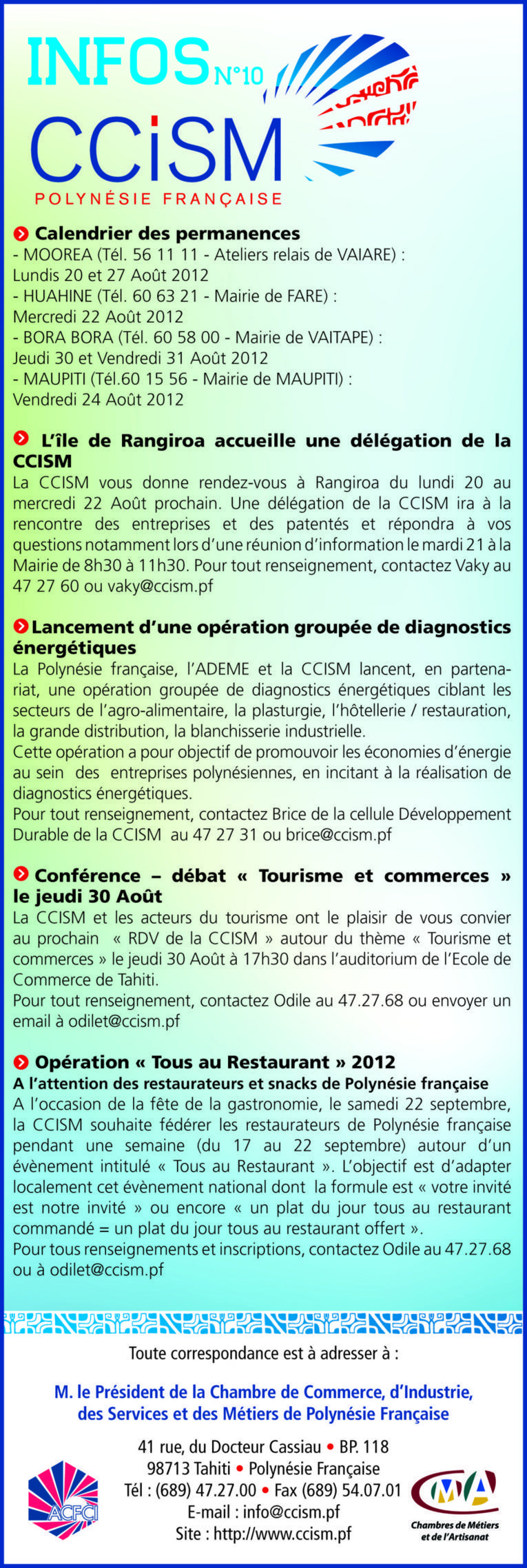Infos CCISM N°10