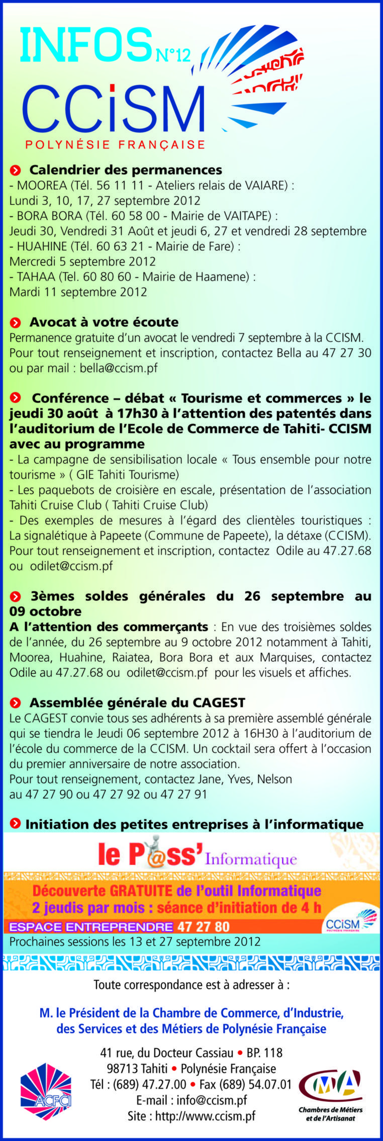Infos CCISM N°12