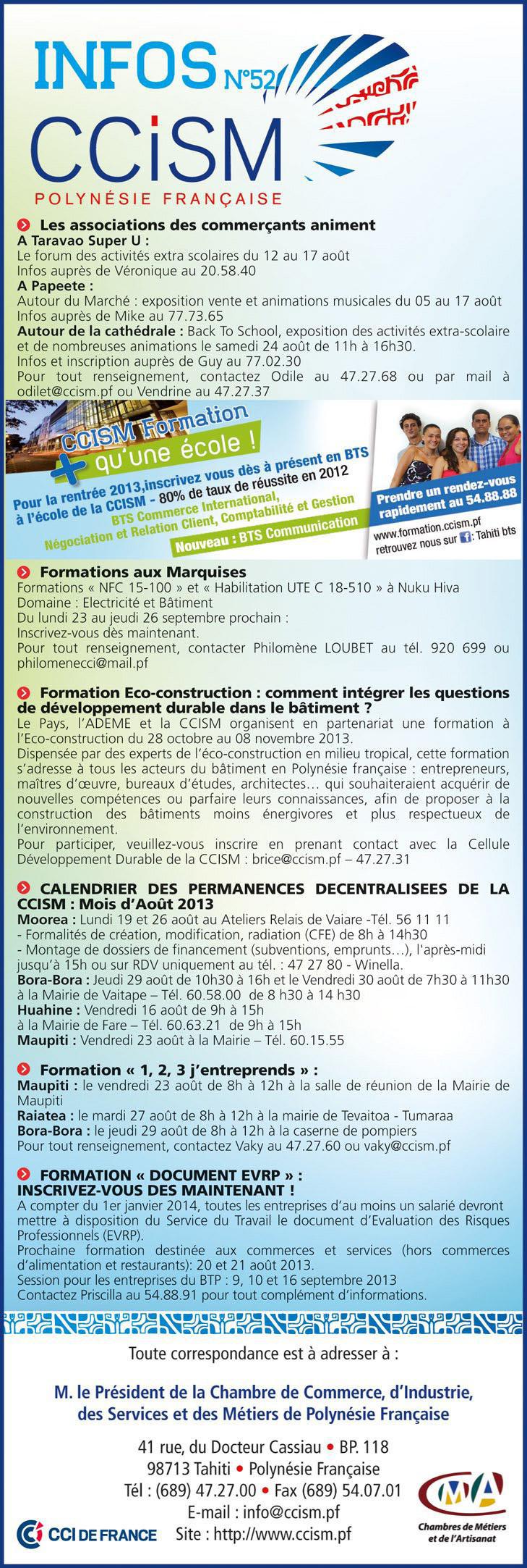 Infos CCISM N°52