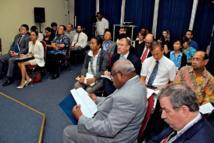 Médias, ONG et membres du corps diplomatiques dans l’assistance (Source photos : ministère fidjien de l’information)