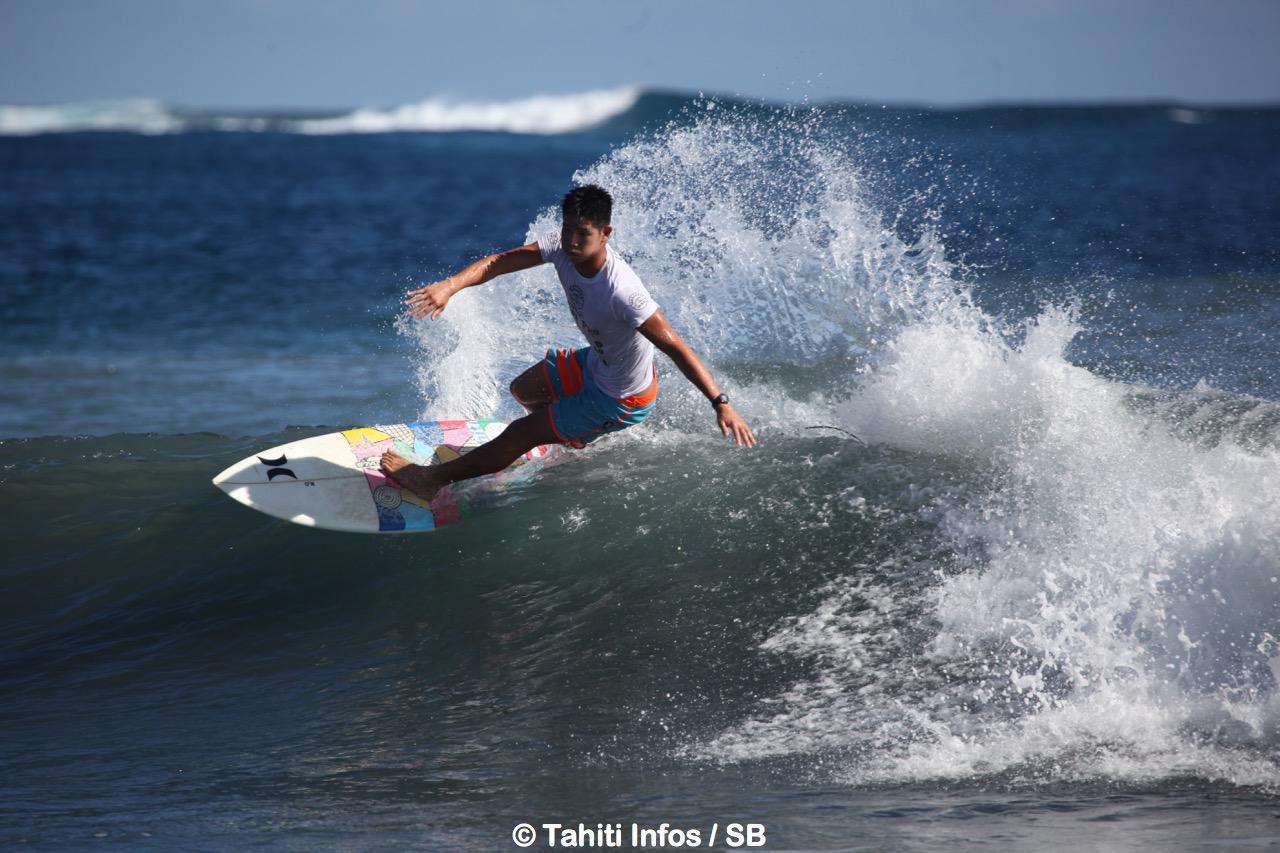 Keoni Yan en action à Taharu'u