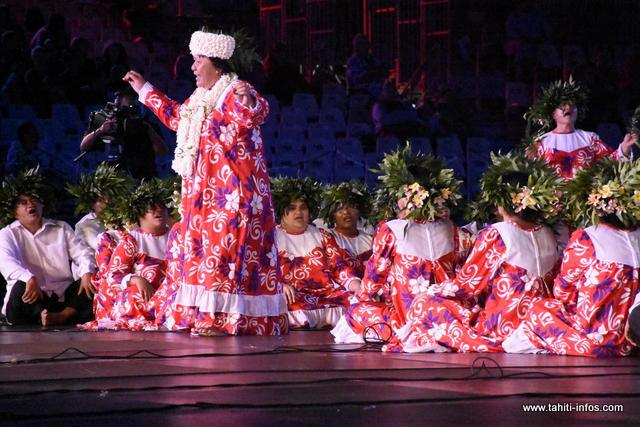 La prestation de "Te pape ora nō Pāpōfa'i" en photos