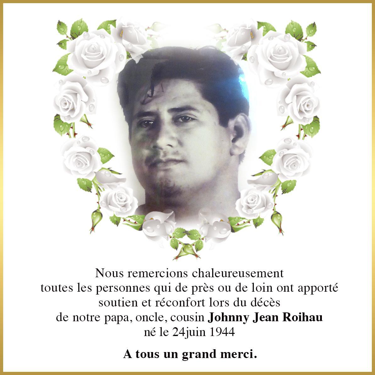 Avis de remerciements Famille ROIHAU