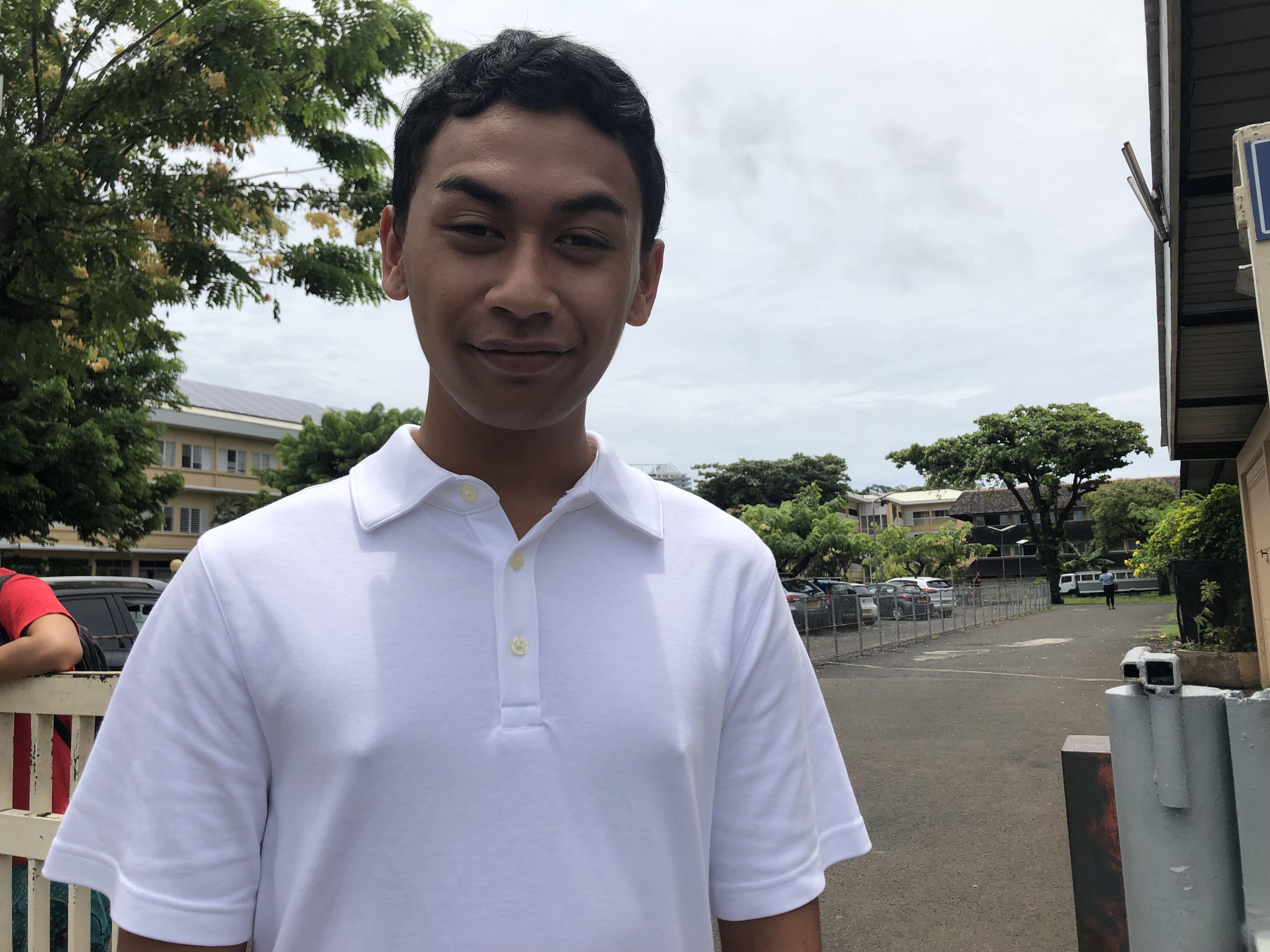 "J'ai souhaité me lever aussi parce qu'il y avait plein de choses que je n'aimais pas au sein de mon lycée et que je souhaitais améliorer", confie Rai Tautu.