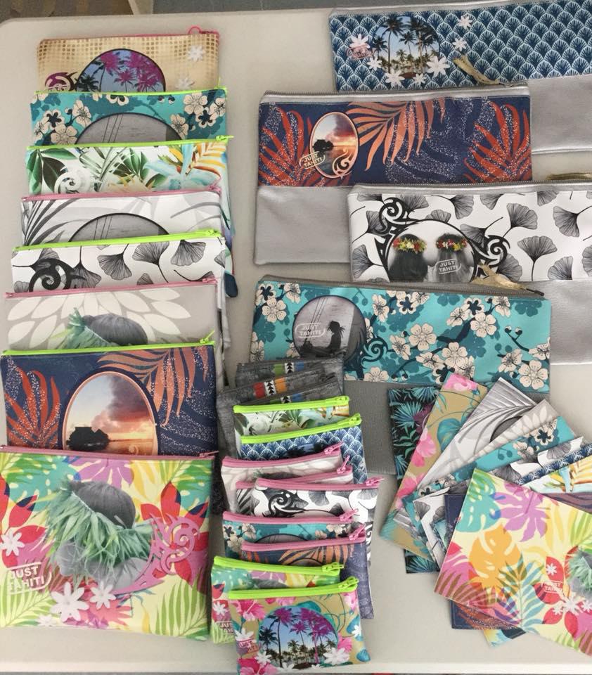 Tous les accessoires sont confectionnés à Tahiti.