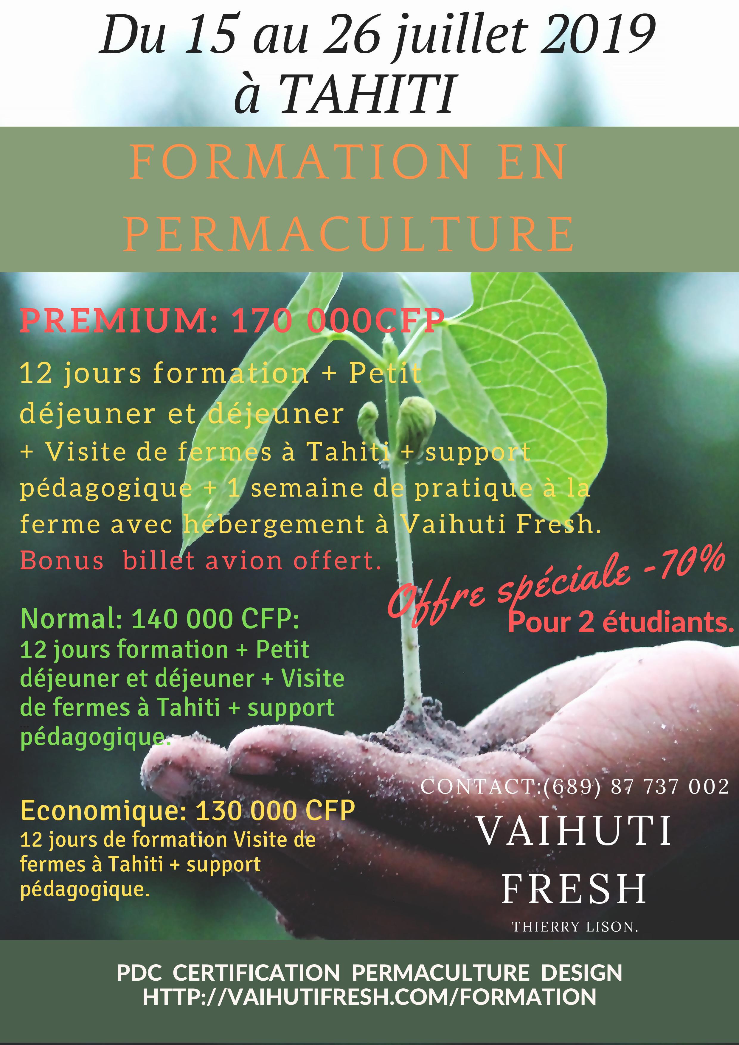 Une formation à la permaculture en juillet à Tahiti