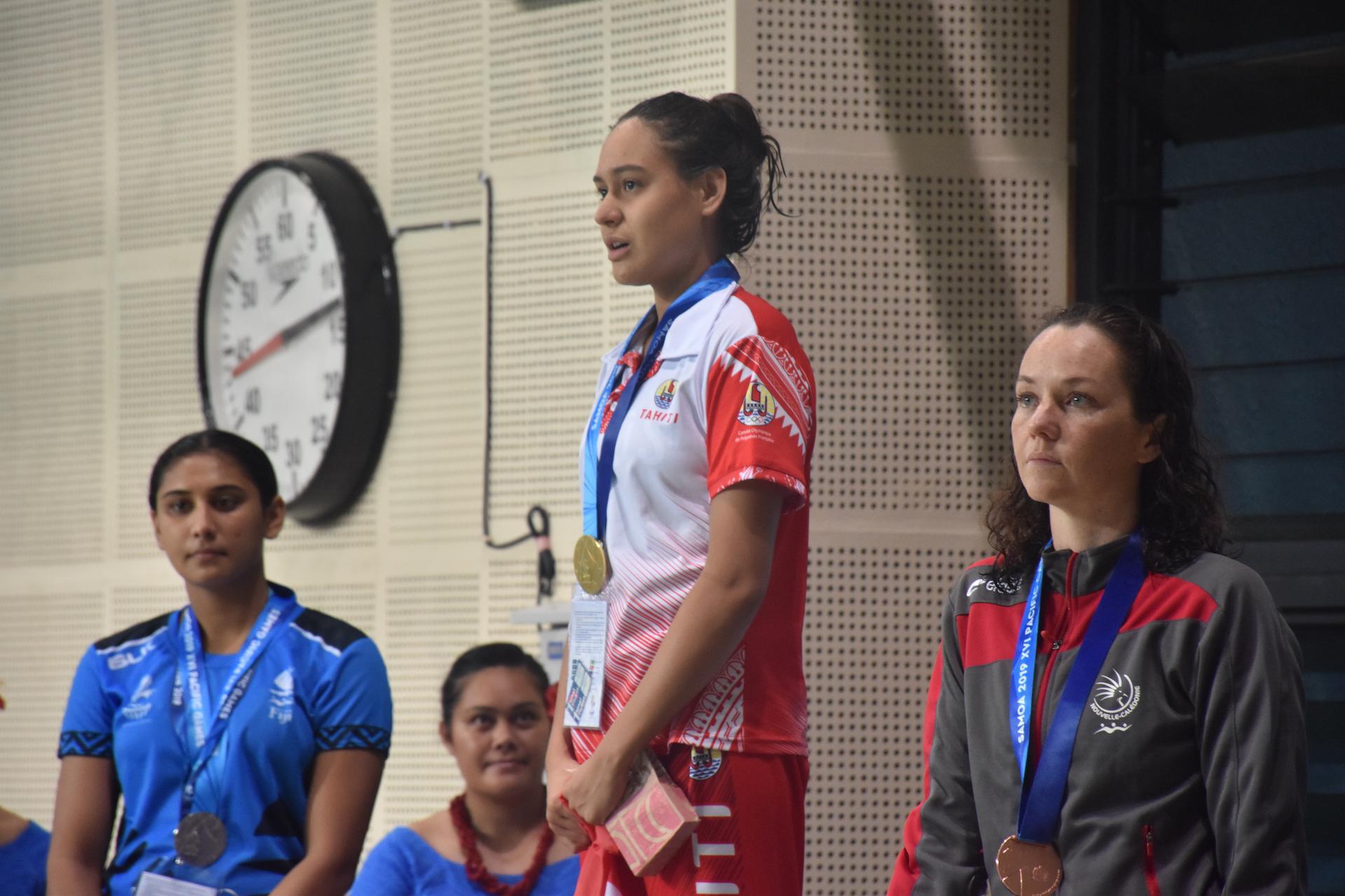 Poerani Bertrand en or sur le 200 m brasse.