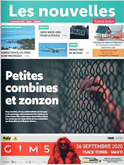 Cliquez sur la Une pour lire le journal
