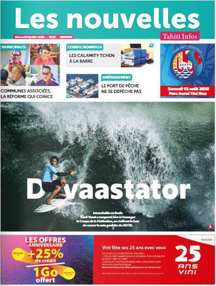Cliquez sur la Une pour lire le journal