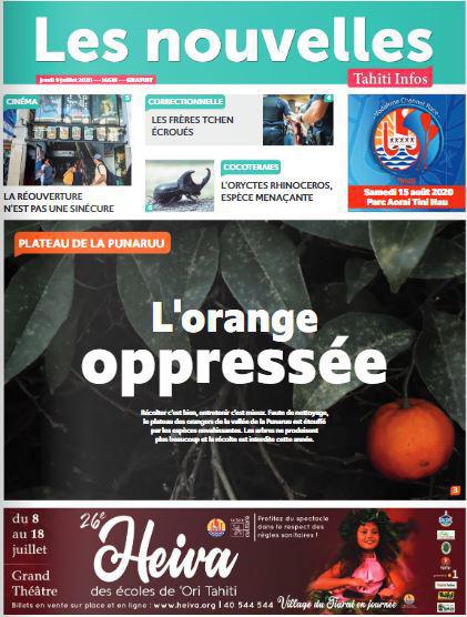 Cliquez sur la Une pour lire le journal
