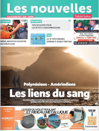 Cliquez sur la Une pour lire le journal