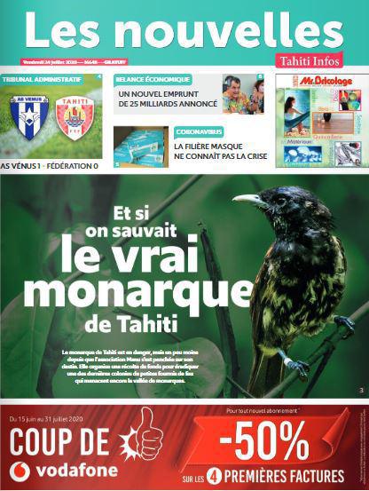 Cliquez sur la Une pour lire le journal