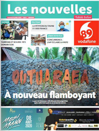 Cliquez sur la Une pour lire le journal