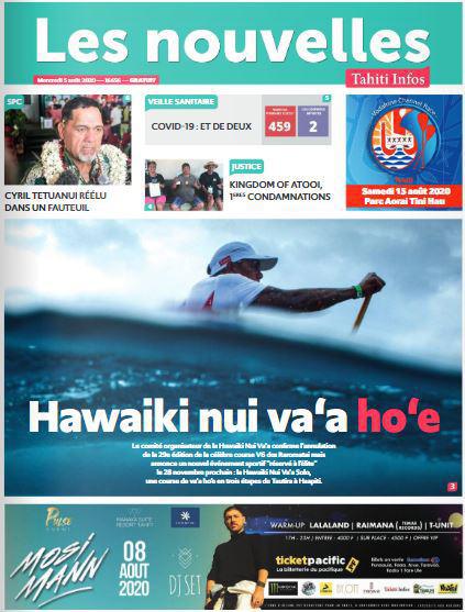 Cliquez sur la Une pour lire le journal