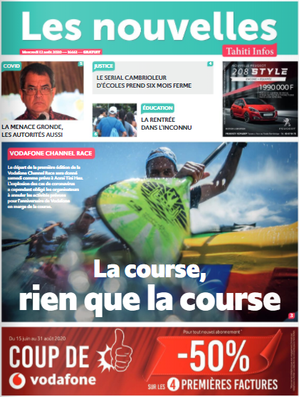 Cliquez sur la Une pour lire le journal