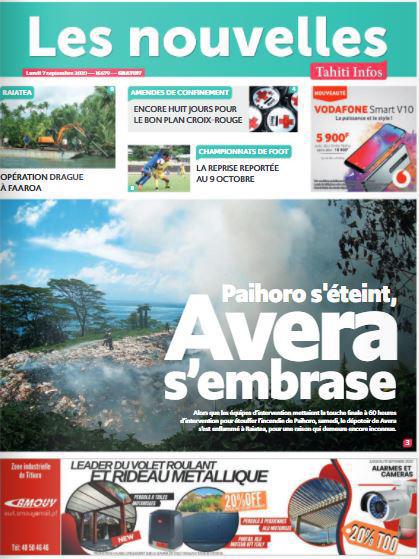 Cliquez sur la Une pour lire le journal