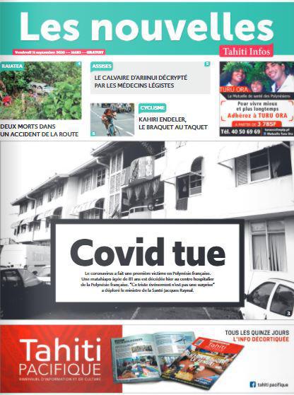 Cliquez sur la Une pour lire le journal