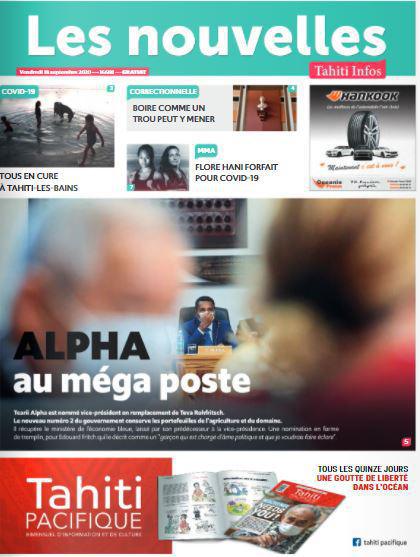 Cliquez sur la Une pour lire le journal