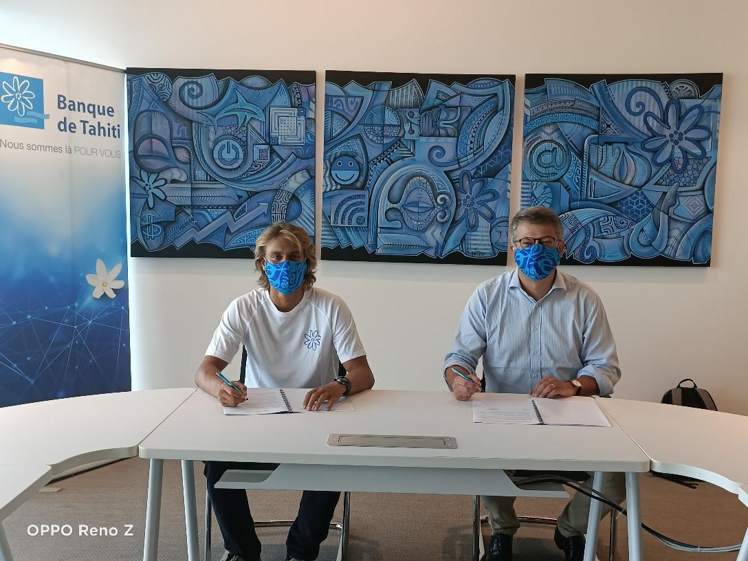 "Kauli est un athlète impliqué, humble et très prometteur", a indiqué la Banque de Tahiti dans un communiqué.