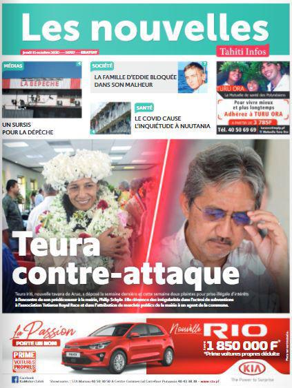 Cliquez sur la Une pour lire le journal