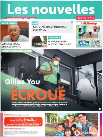 Cliquez sur la Une pour lire le journal