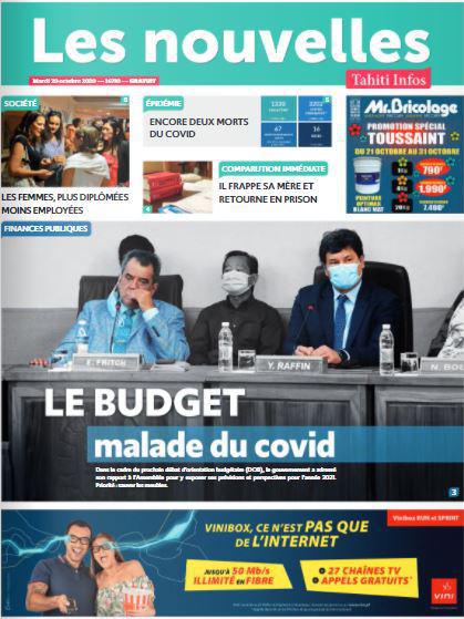 Cliquez sur la Une pour lire le journal