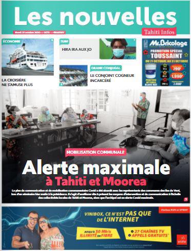 Cliquez sur la Une pour lire le journal