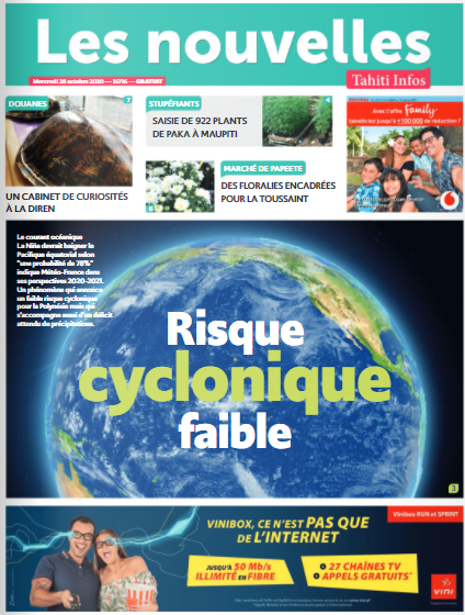 Cliquez sur la Une pour lire le journal