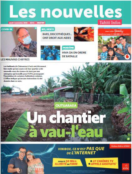 Cliquez sur la Une pour lire le journal