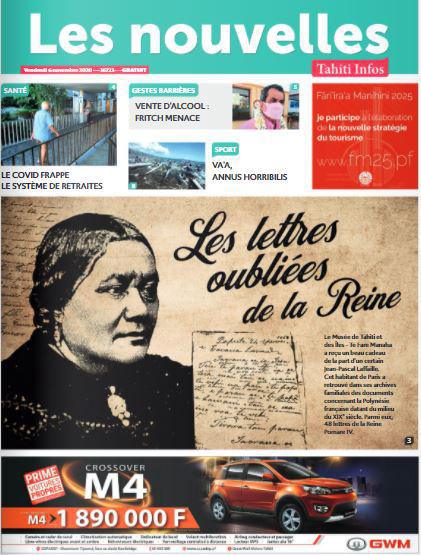 Cliquez sur la Une pour lire le journal