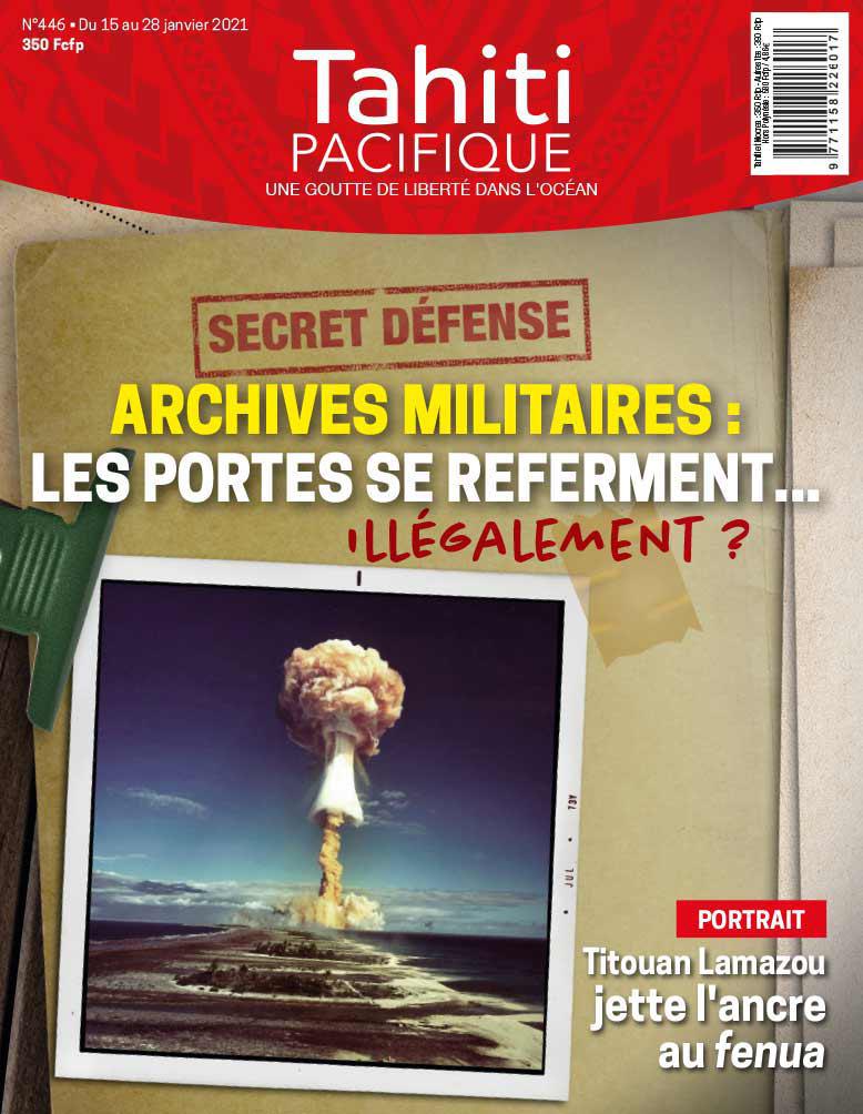 À la UNE de Tahiti Pacifique vendredi 15 janvier 2021