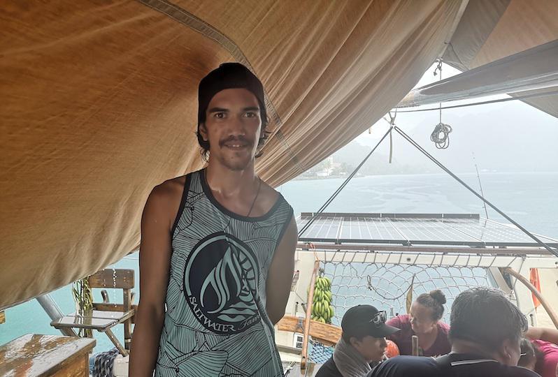 Henoa Faufau, a pu faire la traversée de Tahiti jusqu'à Raiatea.