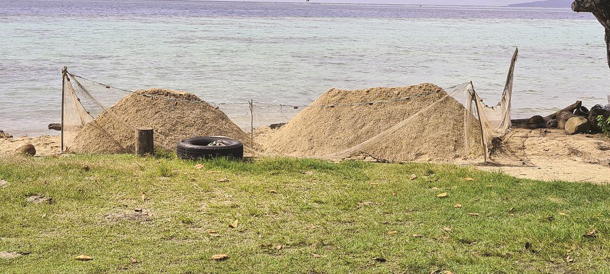 Te'avaro dépouillée de son sable
