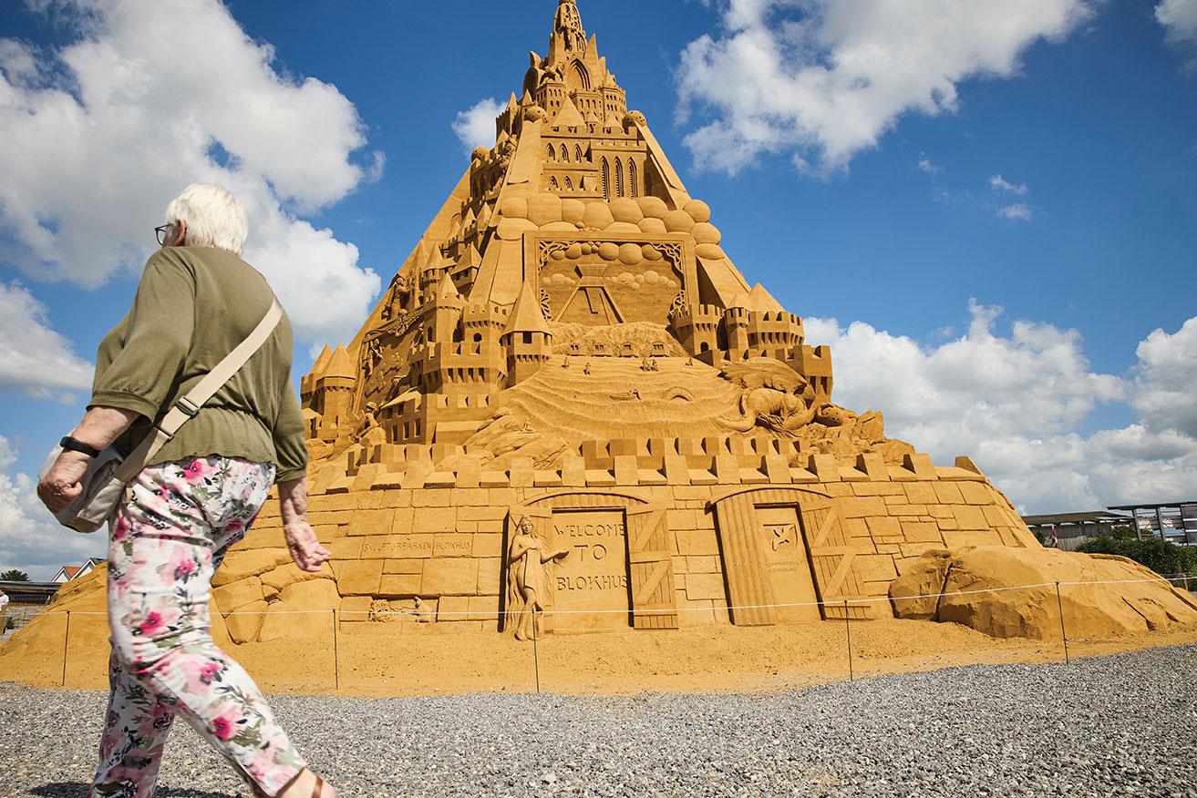 Le plus haut château de sable au monde construit au Danemark