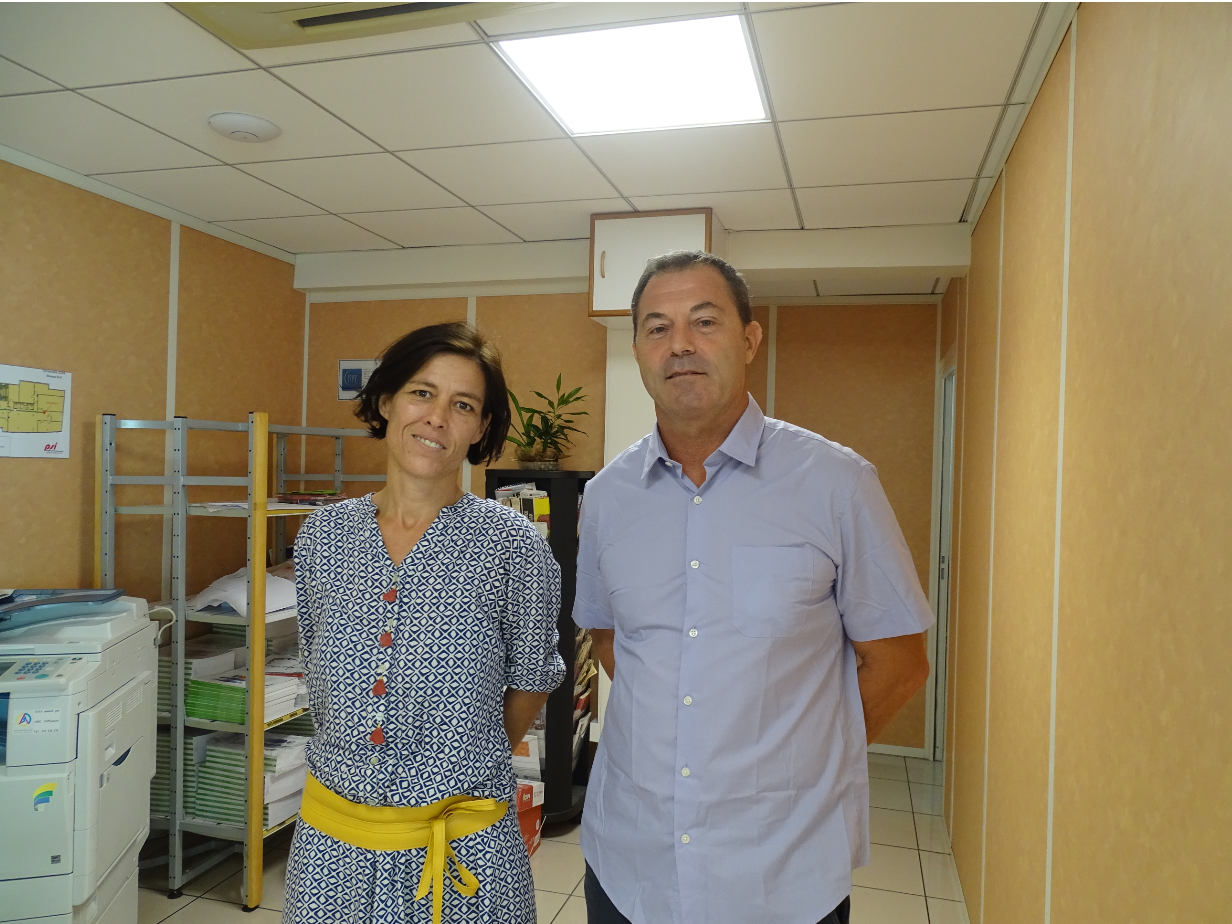 Emmanuelle Thénot (directrice adjointe) et Olivier Solari sont à la tête de l'AADDTPF.
