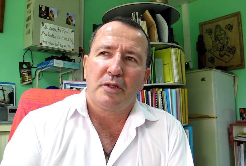 Frère Rémy Quinton, directeur du lycée agricole.