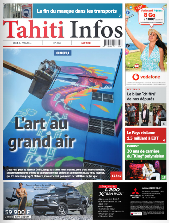 Cliquer sur la Une pour lire le journal