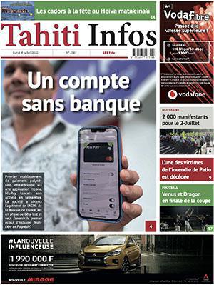 Cliquez sur la Une pour lire le journal.