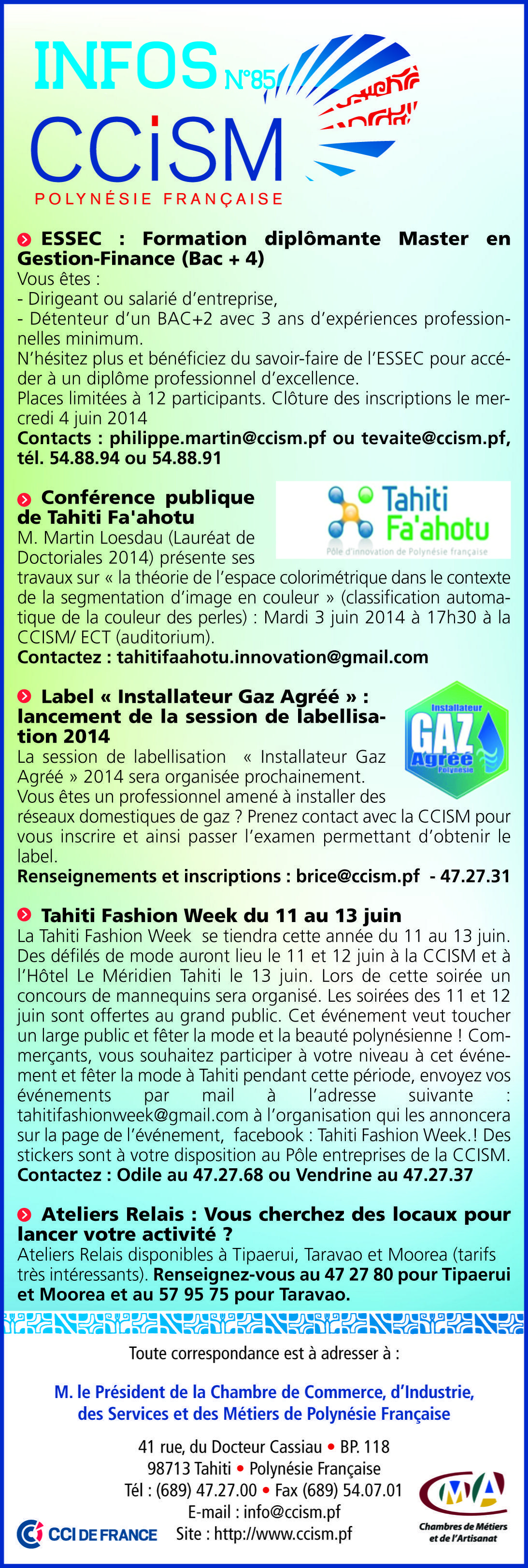 Infos CCISM N°85