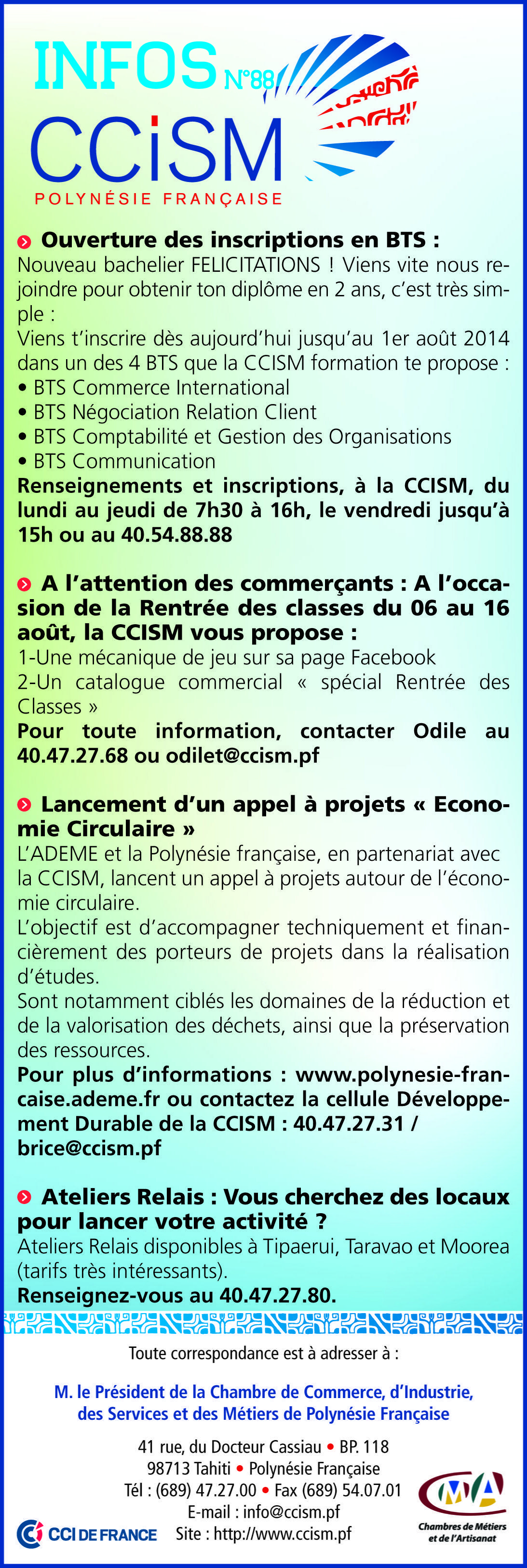 Infos CCISM N°88