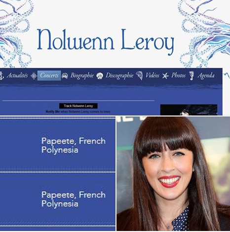 Nolwenn Leroy sera en concert à Tahiti les 28 et 29 mai