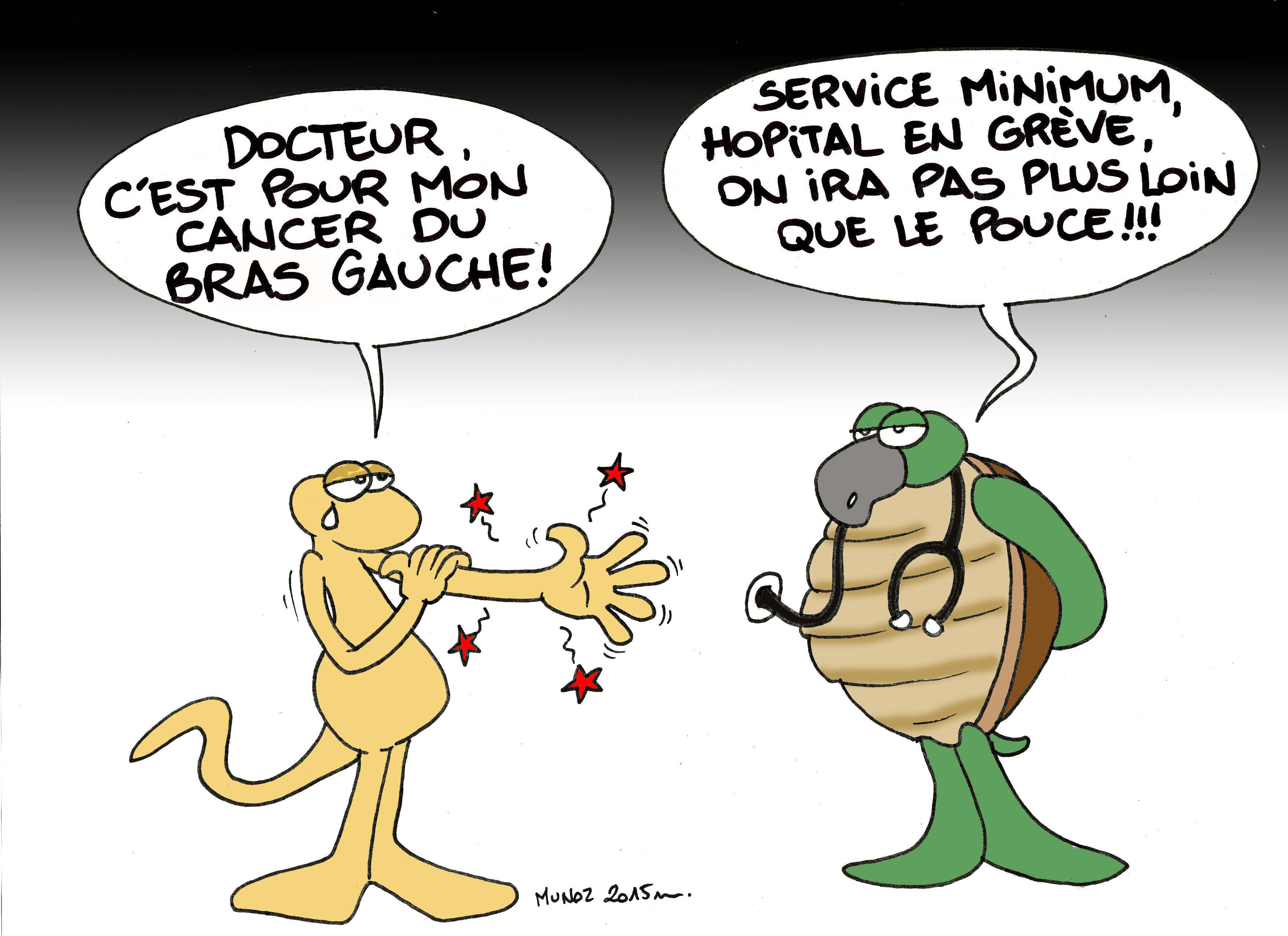 L'hôpital en grève par Munoz
