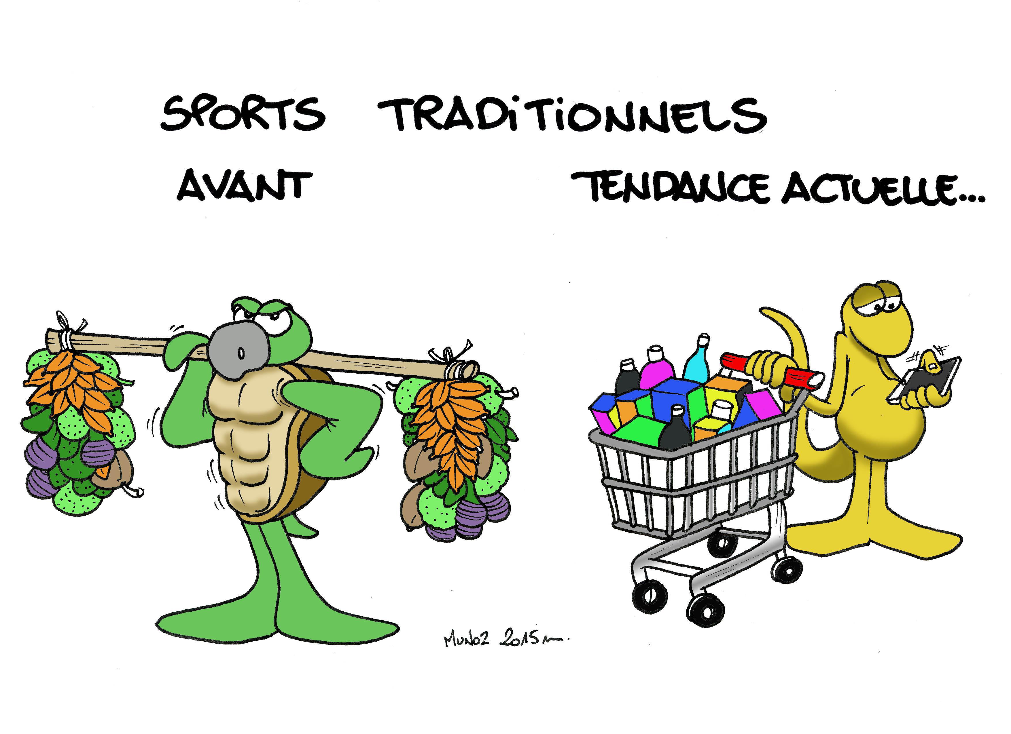 "Sports traditionnels" vu par Munoz