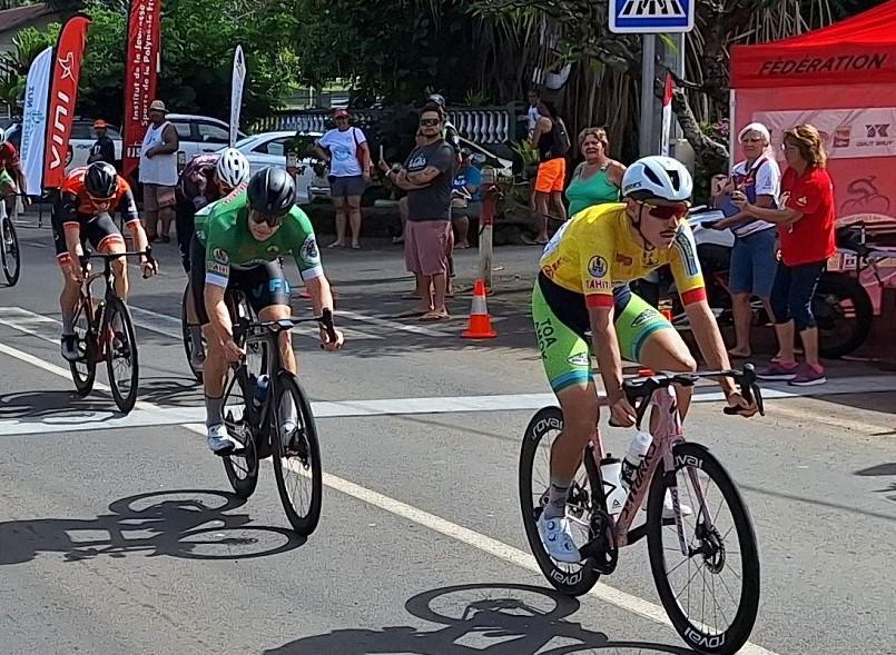 Le maillot jaune Victor Bohal a géré lundi en prévision du difficile programme de mardi et mercredi. (Photo : Anne-Charlotte Lehartel)