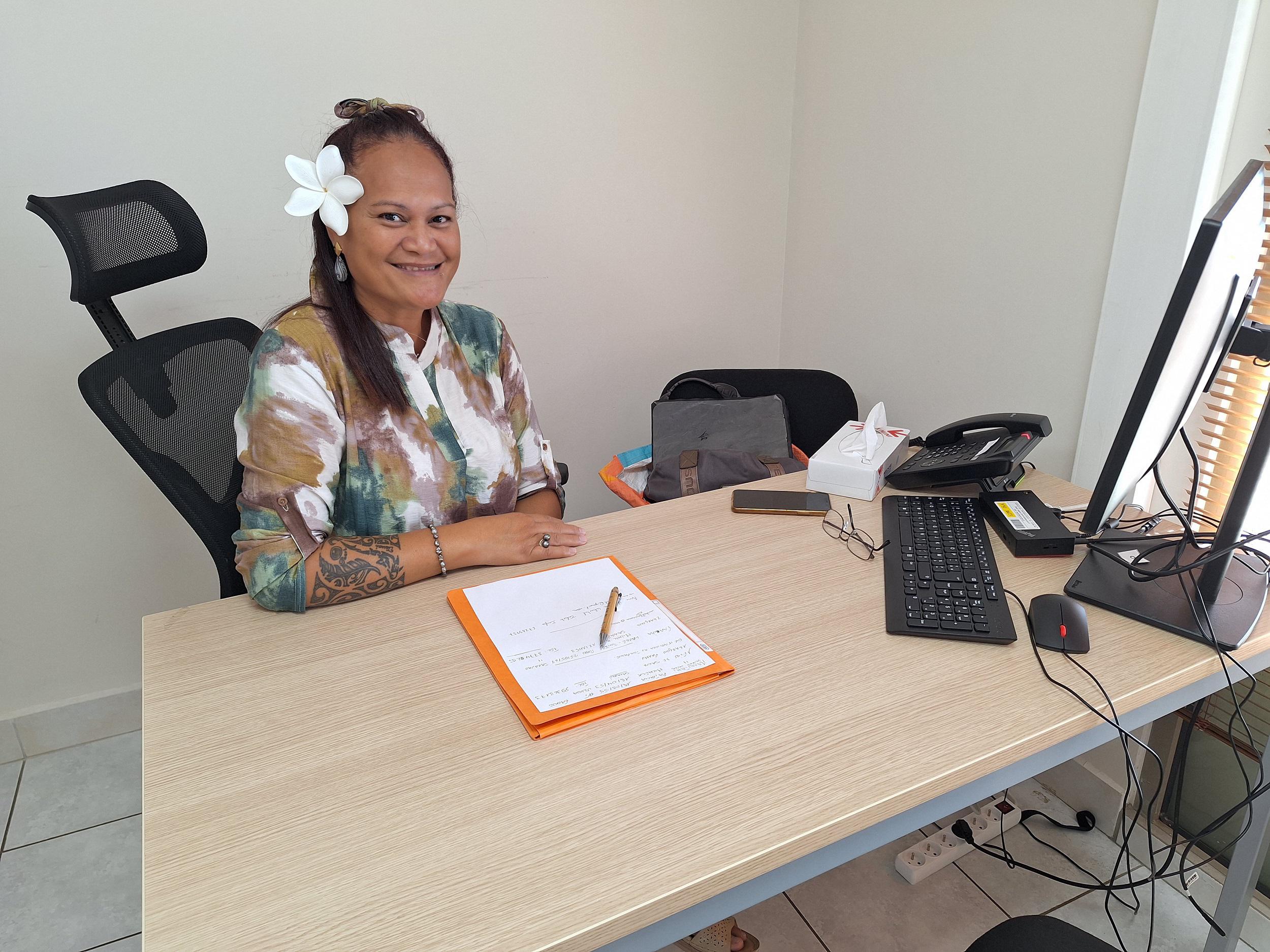 Paloma Maiarii, présidente de l’association Polynésie Alzheimer, qui intervient deux fois par mois.