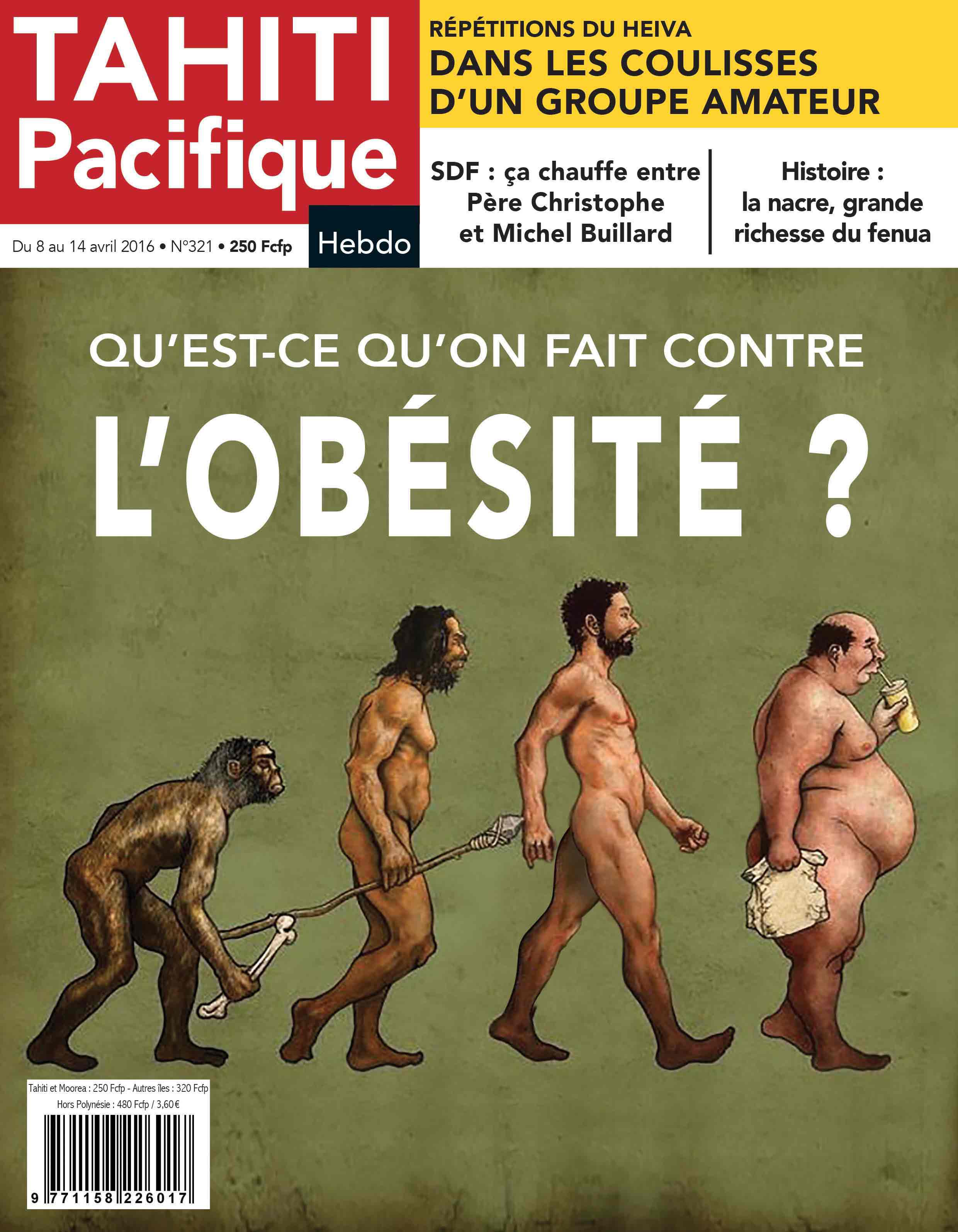 A la Une de Tahiti Pacifique Hebdo aujourd'hui