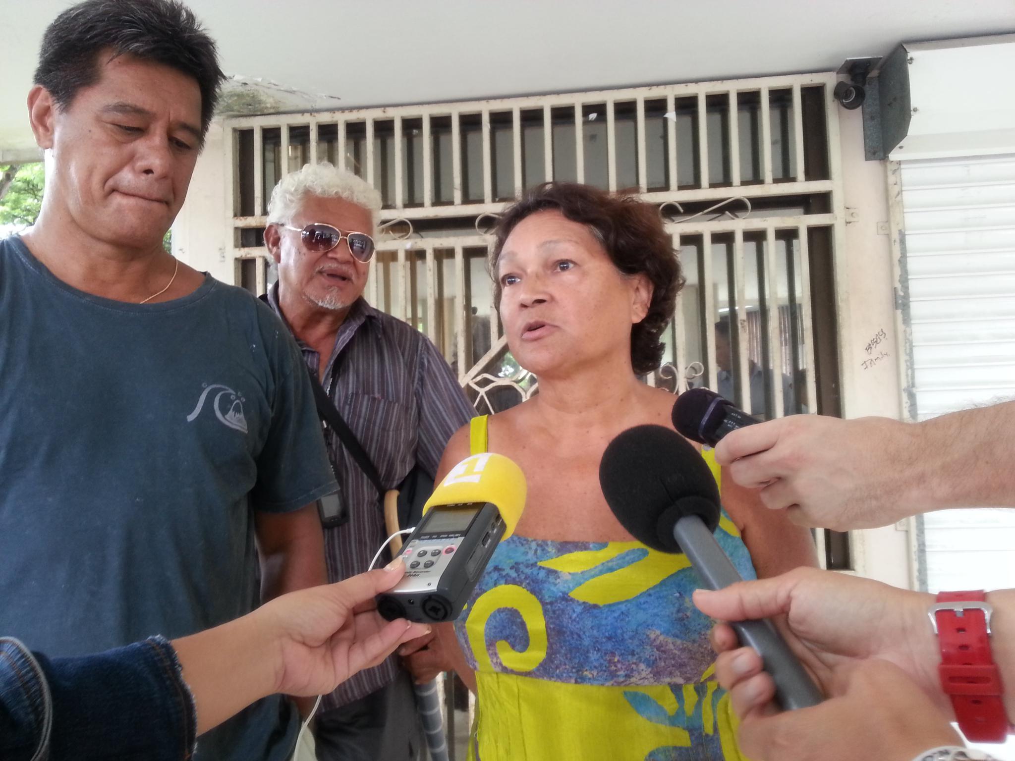 Claudine Tuarau, présidente sortante de l'association Ia Ora Taharu'u.