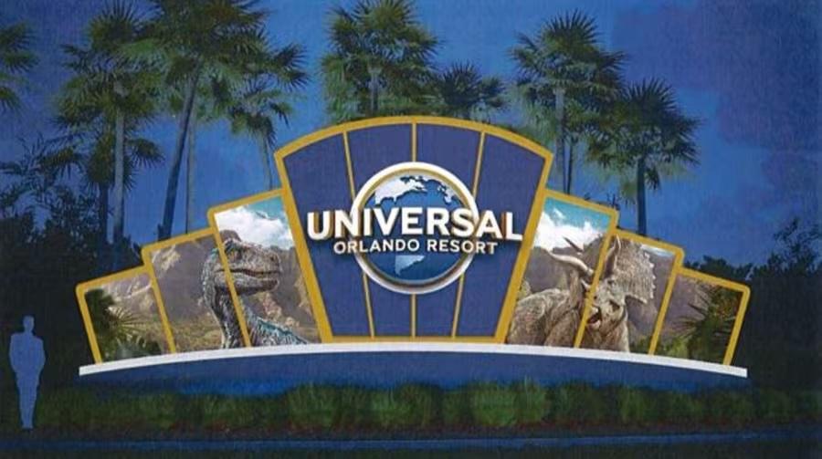 Universal Orlando beantragt Genehmigung für neue auffällige Eingangsschilder Universal Orlando beantragt Genehmigung für neue auffällige Eingangsschilder