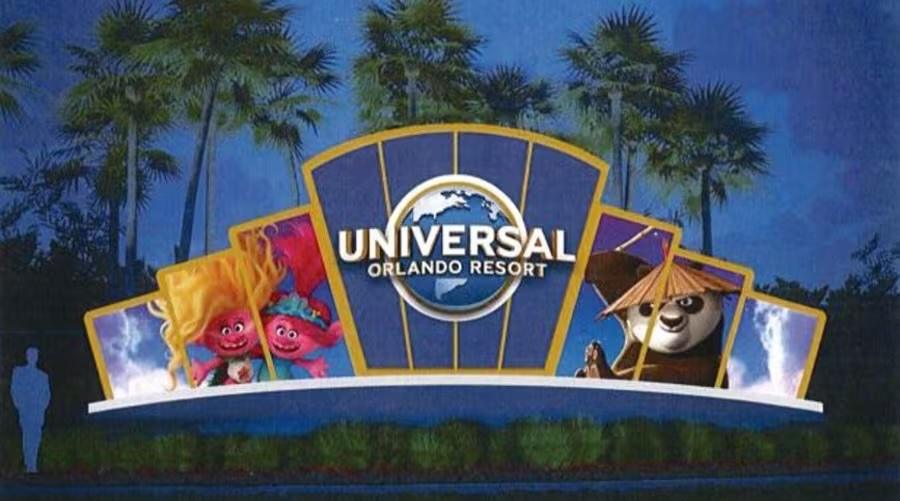 Universal Orlando beantragt Genehmigung für neue auffällige Eingangsschilder Universal Orlando beantragt Genehmigung für neue auffällige Eingangsschilder